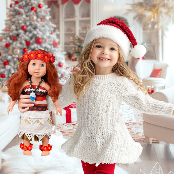 11 Pieces of US 45.72cm Doll Clothes and Accessories Makeup Set Including 45.72cm Doll Clothes Shoes Backpack Comb Hair Band Lipstick Sunglasses Mobile Phone Fit Doll (Doll Not Included) - Image 8